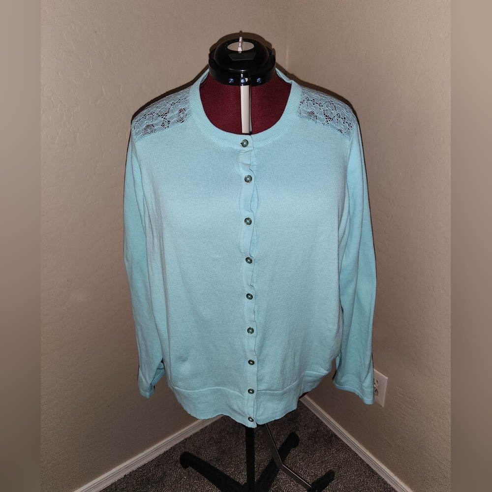 George light mint colored sweater